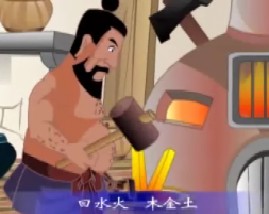 三字经之曰水火土木金