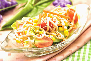 时尚沙拉制作（下）