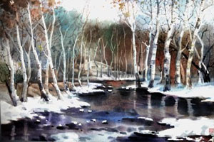 书画鉴赏水彩画