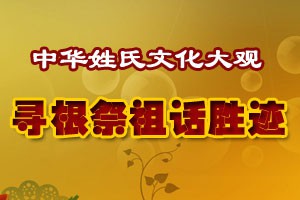 中华姓氏文化大观寻根祭祖话胜迹