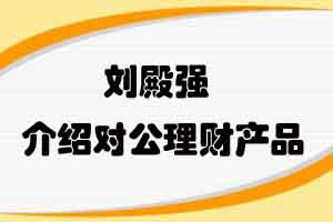 刘殿强介绍对公理财产品