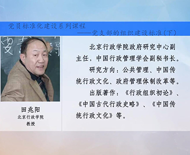 党支部标准化建设系列课程—党支部的组织建设标准（下）