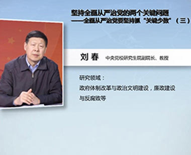 坚持全面从严治党的两个关键问题—全面从严治党要坚持抓“关键少数”（三）