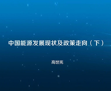中国能源发展现状及政策走向（下）