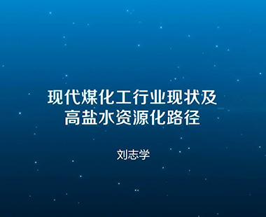 现代煤化工行业现状及高盐水资源化路径