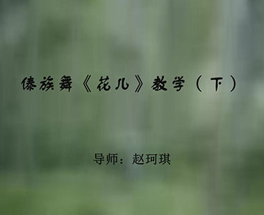 傣族舞《花儿》教学（下）