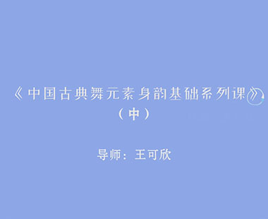 《中国古典元素身韵基础系列课》（中）