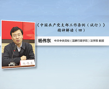 《中国共产党支部工作条例（试行）》精神解读（四）