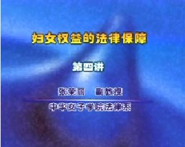 妇女权益的法律保障（四）