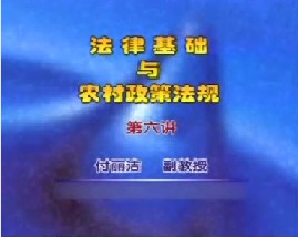 法律基础与农村政策法规（六）