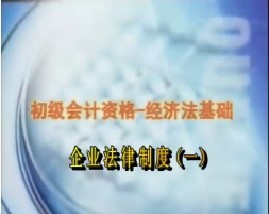 初级会计资格-经济法基础-第二章企业法律制度（一）