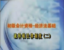 初级会计资格-经济法基础-第七章流转税法律制度（二）