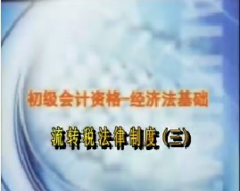 初级会计资格-经济法基础-第七章流转税法律制度（三）