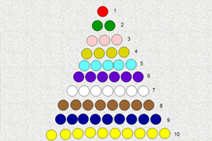 蒙台梭利彩色串珠数学教学法