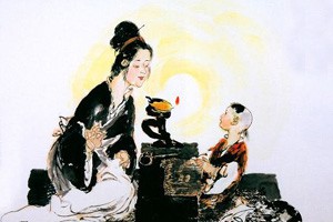 向古人学家教孟母教子