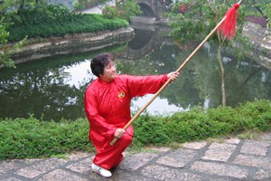 通背门白猿棍全套动作演练与一路二路教学