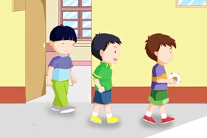 上下楼梯守秩序