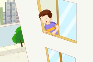 平平被反锁在家里了